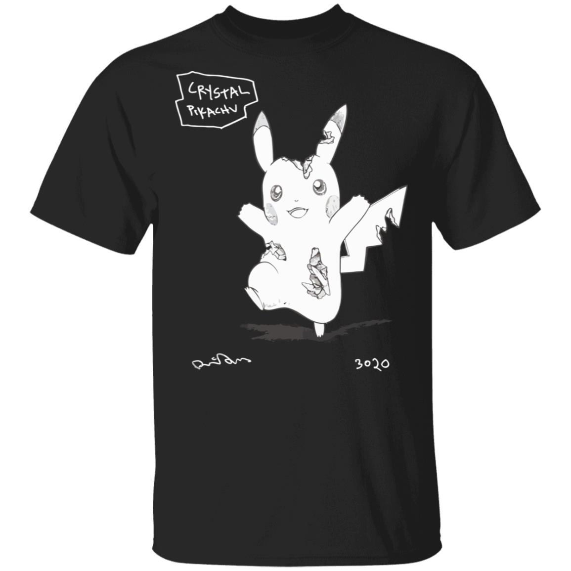 Pokemon Uniqlo S'pore Black T Shirt Crystal Pikachu 3020 Pokemon Uniqlo S'pore Black T Shirt Crystal Pikachu 3020