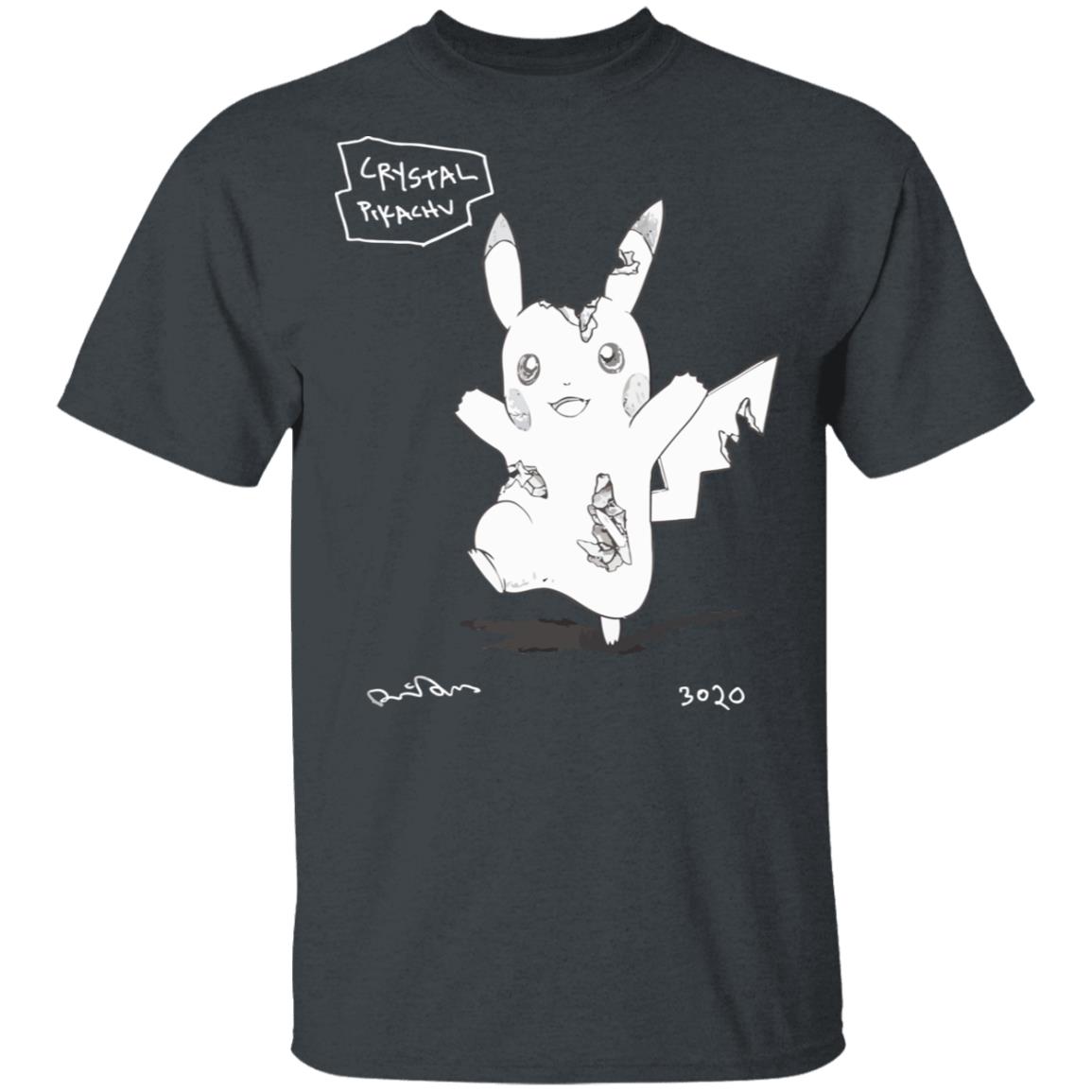 Pokemon Uniqlo S'pore Black T Shirt Crystal Pikachu 3020 Pokemon Uniqlo S'pore Black T Shirt Crystal Pikachu 3020