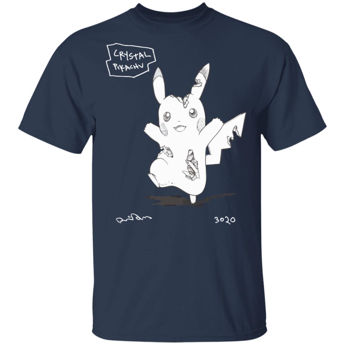 Pokemon Uniqlo S'pore Black T Shirt Crystal Pikachu 3020 Pokemon Uniqlo S'pore Black T Shirt Crystal Pikachu 3020
