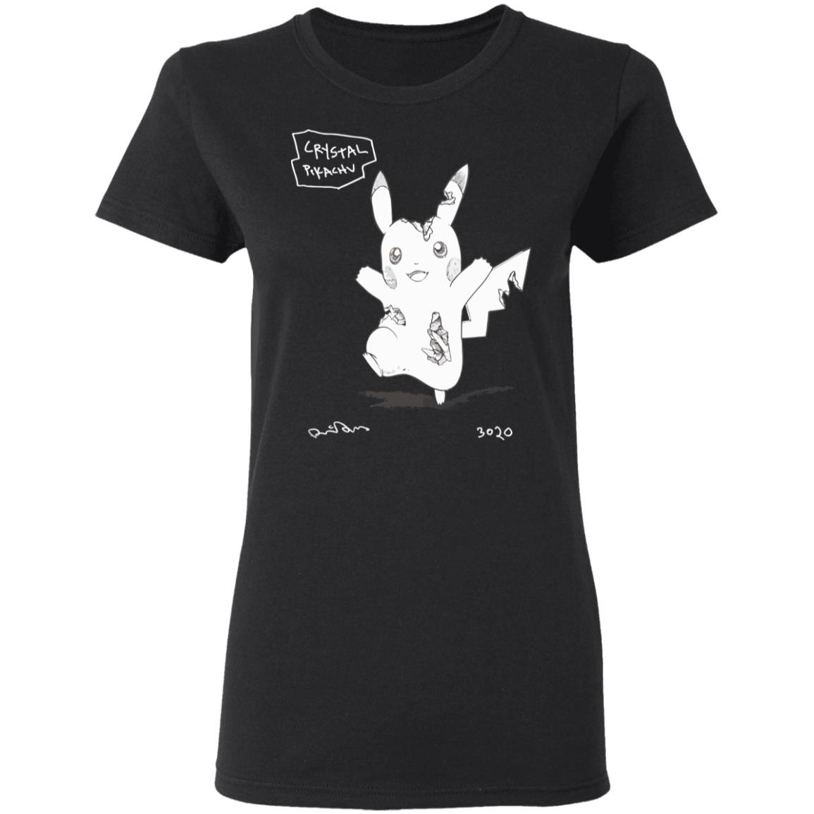 Pokemon Uniqlo S'pore Black T Shirt Crystal Pikachu 3020 Pokemon Uniqlo S'pore Black T Shirt Crystal Pikachu 3020