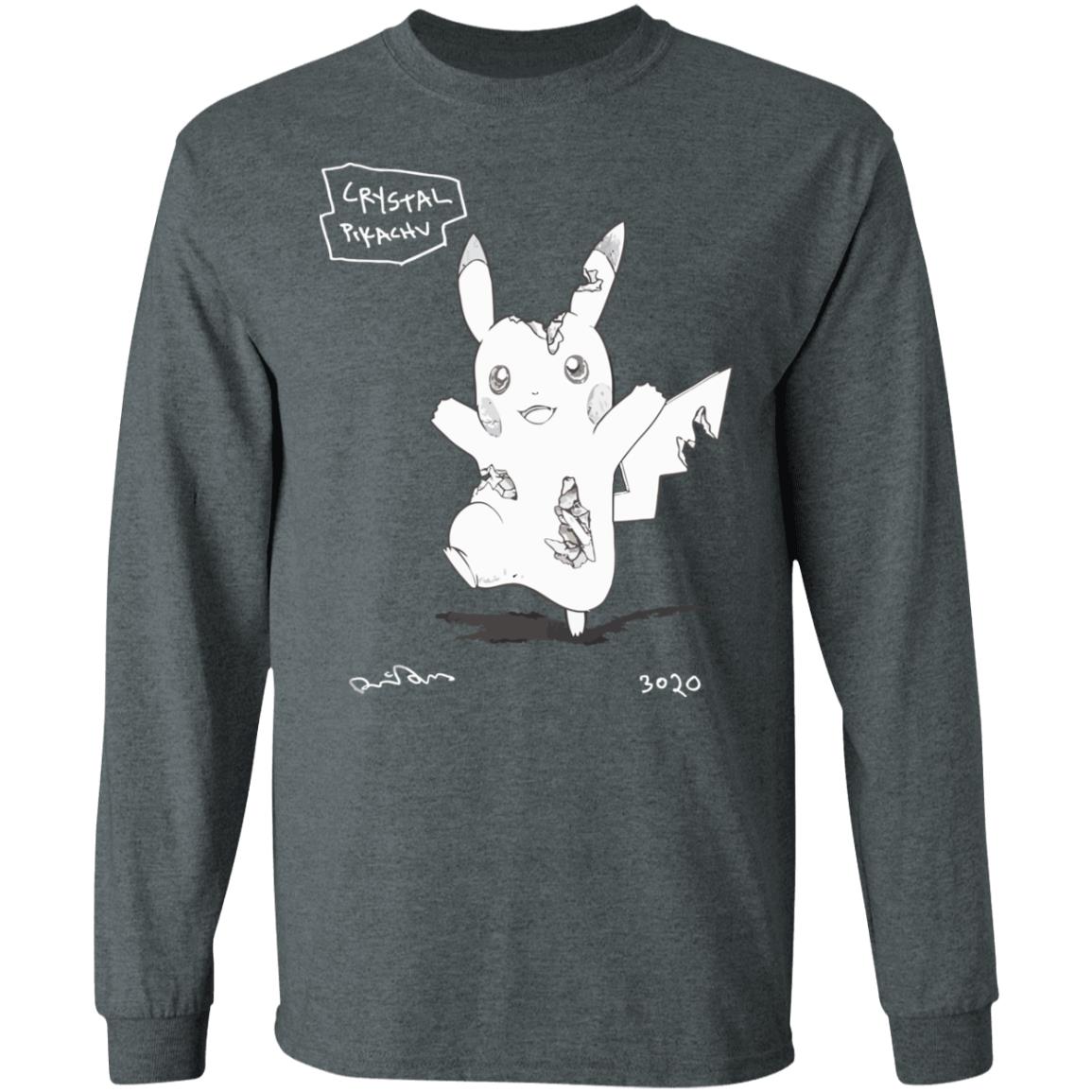 Pokemon Uniqlo S'pore Black T Shirt Crystal Pikachu 3020 Pokemon Uniqlo S'pore Black T Shirt Crystal Pikachu 3020