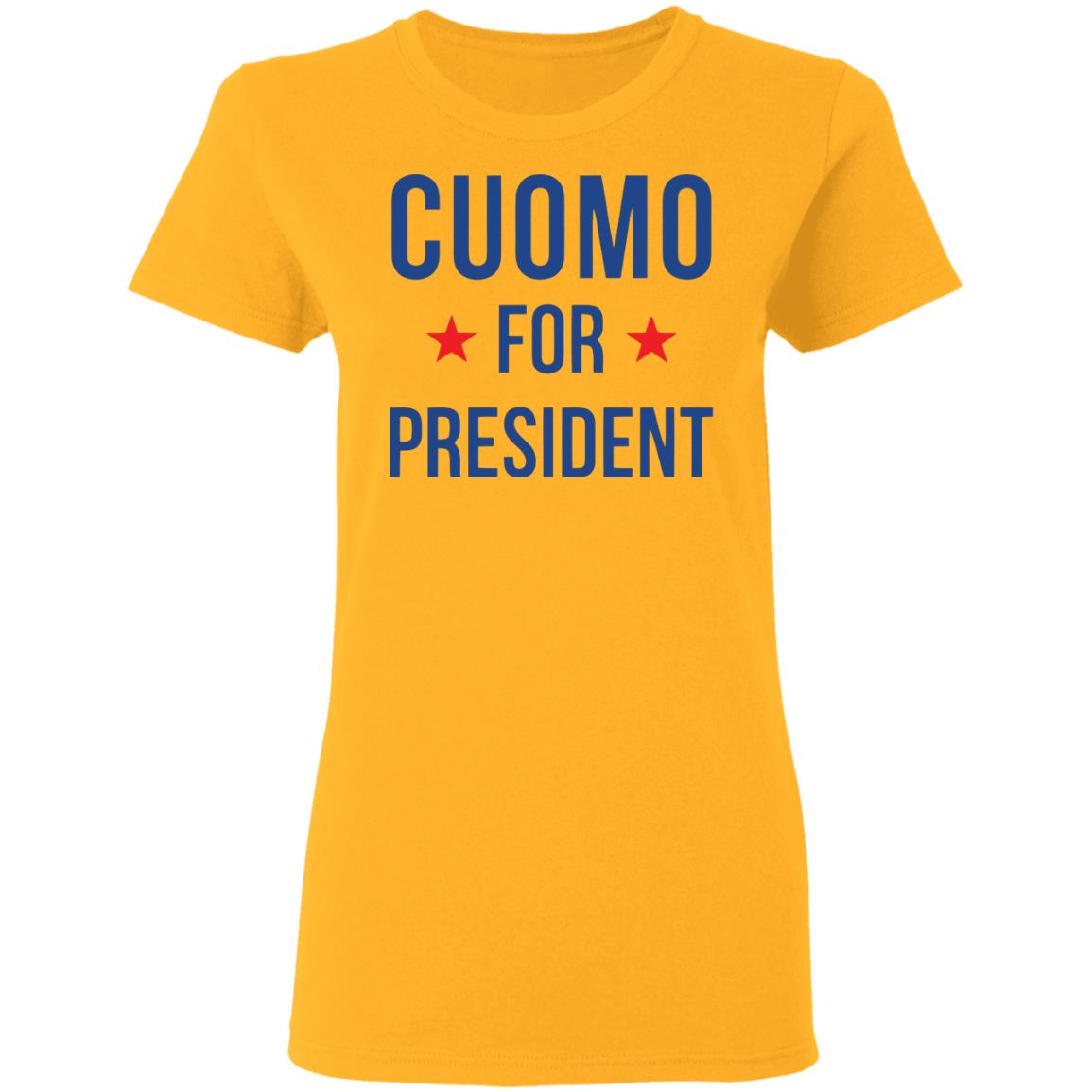 New York Governor Andrew Cuomo for president T-Shirt white shirts clothing plus size New York Governor Andrew Cuomo for president T-Shirt white shirts clothing plus size