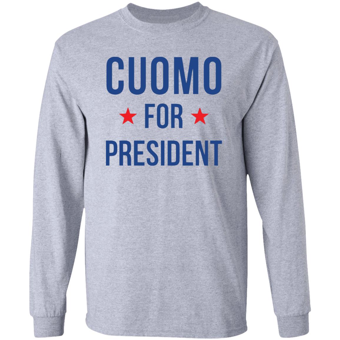 New York Governor Andrew Cuomo for president T-Shirt white shirts clothing plus size New York Governor Andrew Cuomo for president T-Shirt white shirts clothing plus size