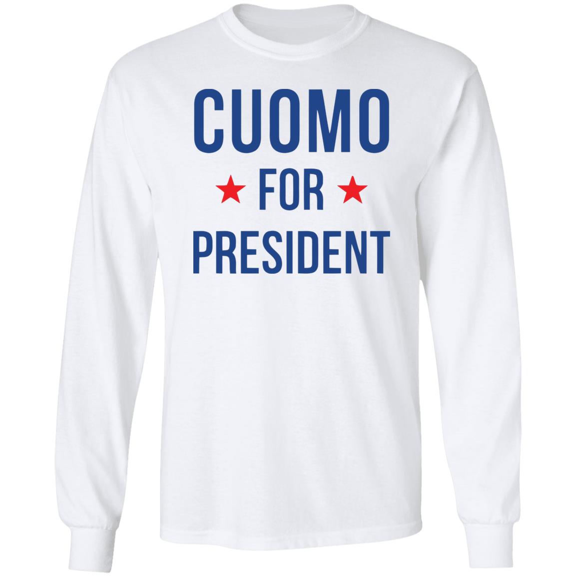 New York Governor Andrew Cuomo for president T-Shirt white shirts clothing plus size New York Governor Andrew Cuomo for president T-Shirt white shirts clothing plus size