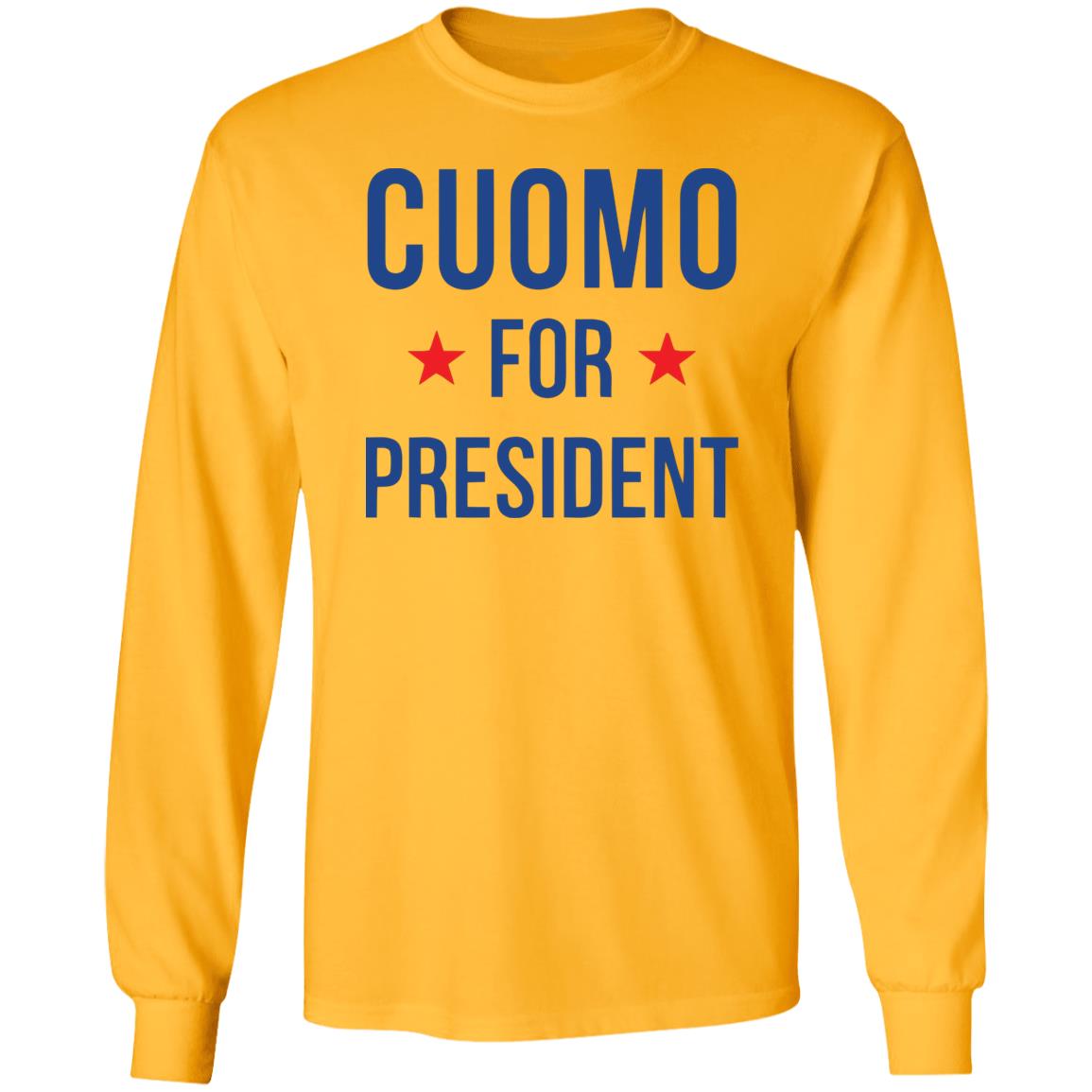 New York Governor Andrew Cuomo for president T-Shirt white shirts clothing plus size New York Governor Andrew Cuomo for president T-Shirt white shirts clothing plus size