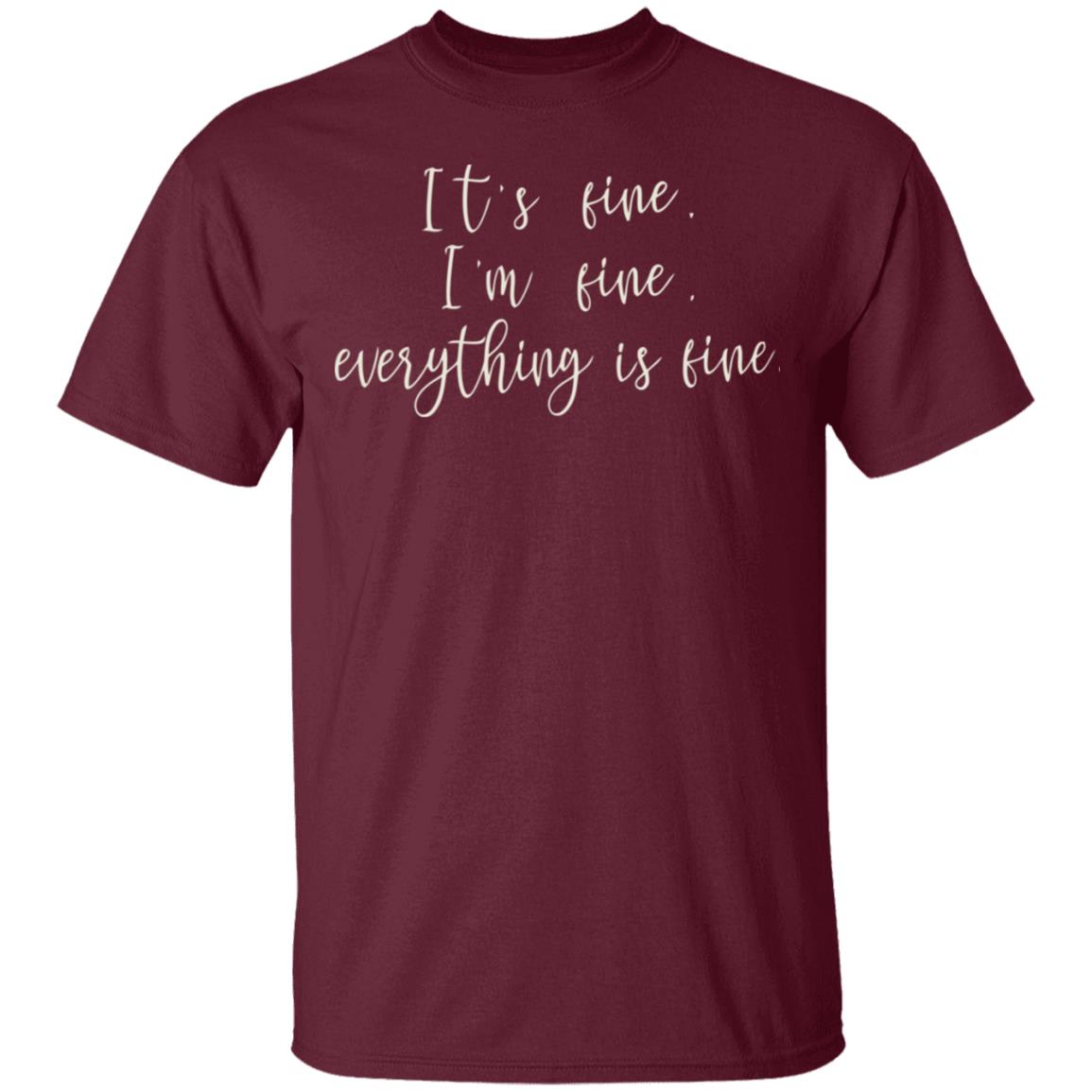 Its Fine Im Fine Everything Is Fine Shirt Custom Vinyl T-Shirt Wellove Its Fine Im Fine Everything is Fine Shirts for Women Novel Cute Saying Casual Letter Print Tee Tops Its Fine Im Fine Everything Is Fine Shirt Custom Vinyl T-Shirt Wellove Its Fine Im Fine Everything is Fine Shirts for Women Novel Cute Saying Casual Letter Print Tee Tops