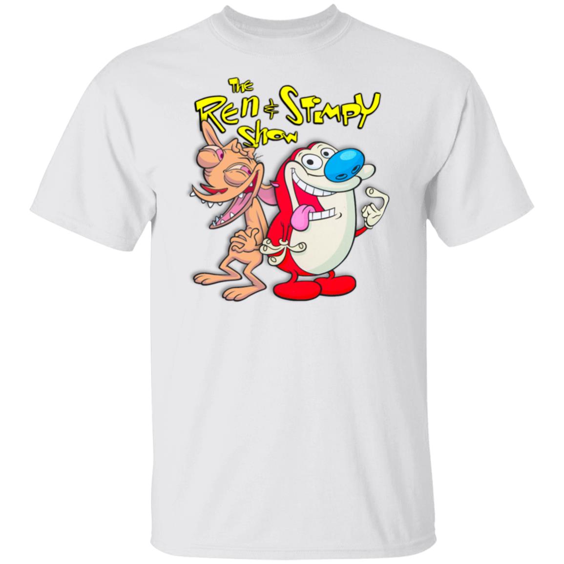 Ren And Stimpy Shirt TV Cartoon Graphic White T Shirts Ren And Stimpy Shirt TV Cartoon Graphic White T Shirts