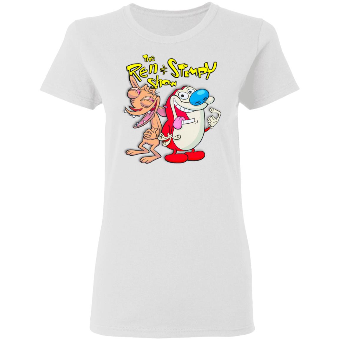 Ren And Stimpy Shirt TV Cartoon Graphic White T Shirts Ren And Stimpy Shirt TV Cartoon Graphic White T Shirts