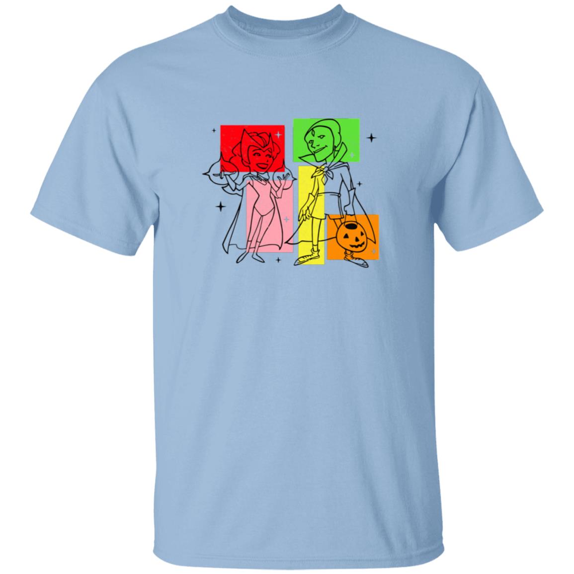 Marvel Halloween WandaVision Wanda And Vision 50s T Shirt Marvel Halloween WandaVision Wanda And Vision 50s T Shirt