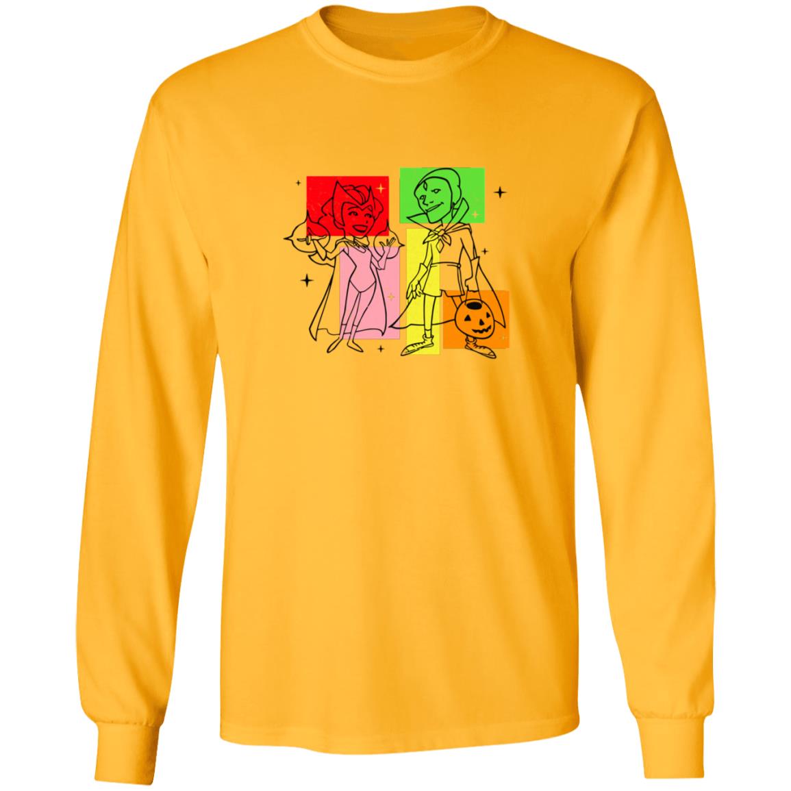 Marvel Halloween WandaVision Wanda And Vision 50s T Shirt Marvel Halloween WandaVision Wanda And Vision 50s T Shirt