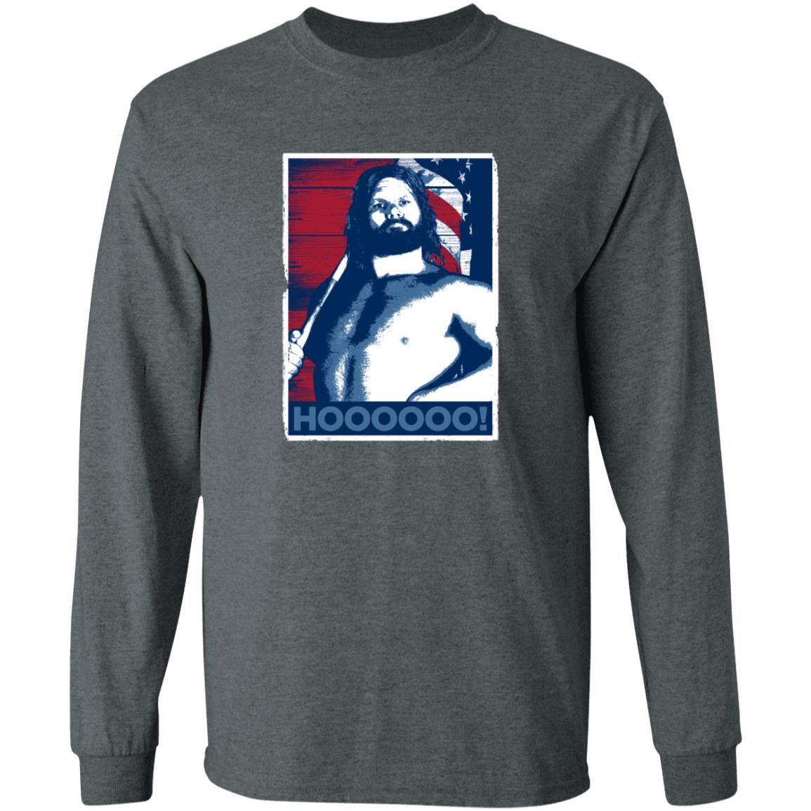 Hacksaw Jim Duggan Merch Hoooooo! Black T Shirt Hacksaw Jim Duggan Merch Hoooooo! Black T Shirt