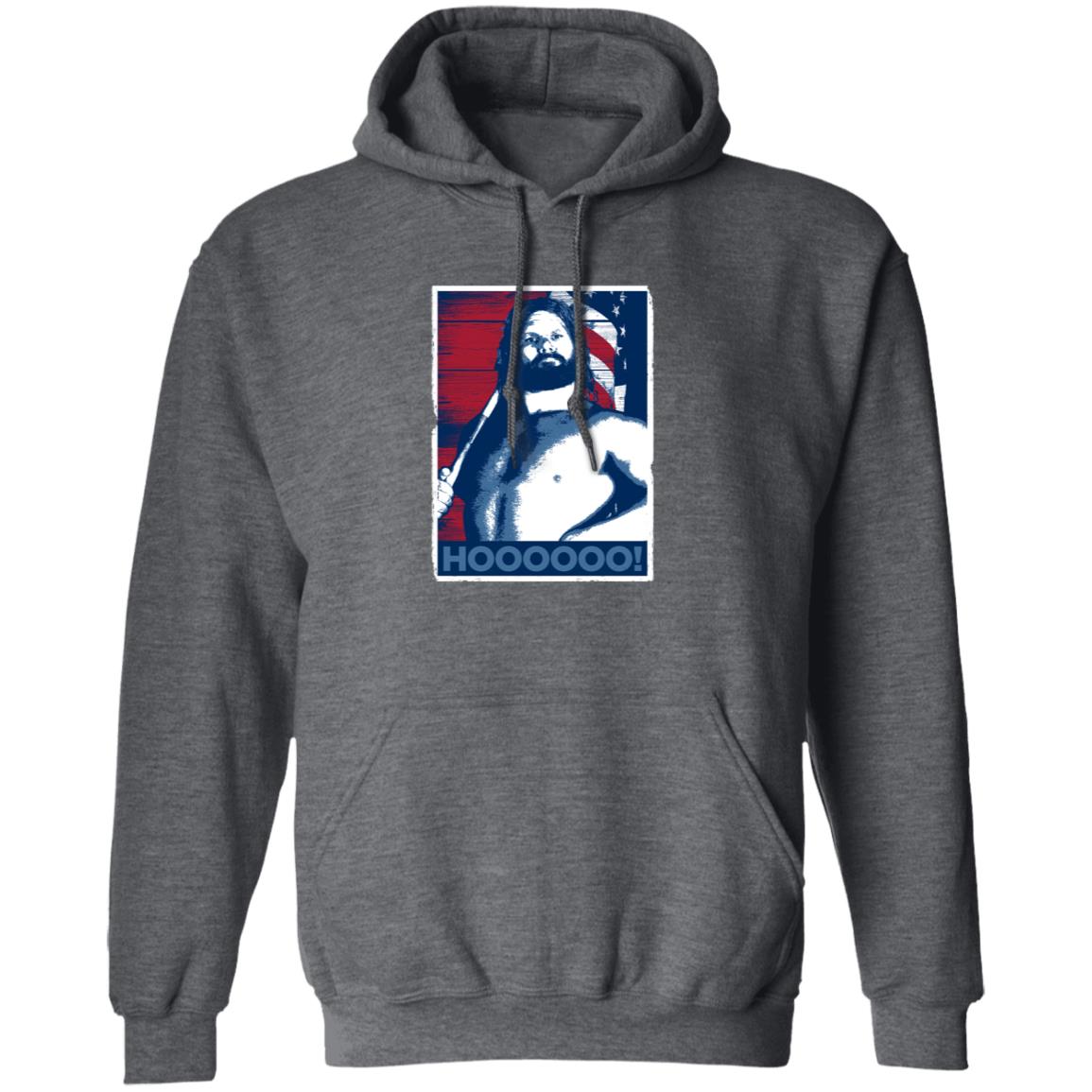 Hacksaw Jim Duggan Merch Hoooooo! Black T Shirt Hacksaw Jim Duggan Merch Hoooooo! Black T Shirt