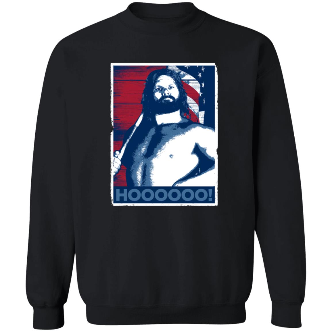 Hacksaw Jim Duggan Merch Hoooooo! Black T Shirt Hacksaw Jim Duggan Merch Hoooooo! Black T Shirt