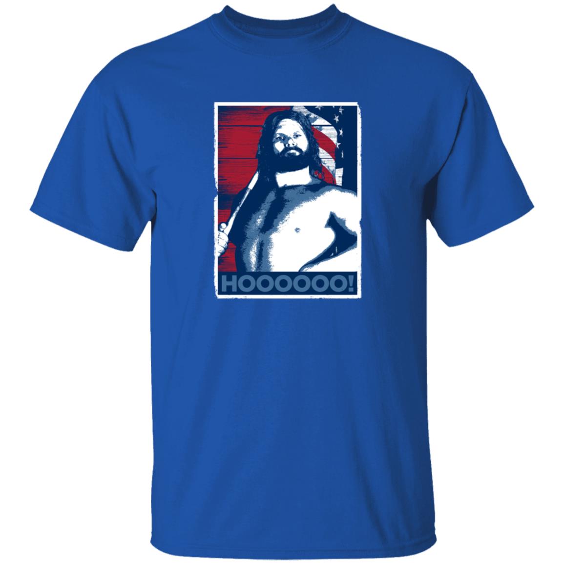 Hacksaw Jim Duggan Merch Hoooooo! Black T Shirt Hacksaw Jim Duggan Merch Hoooooo! Black T Shirt