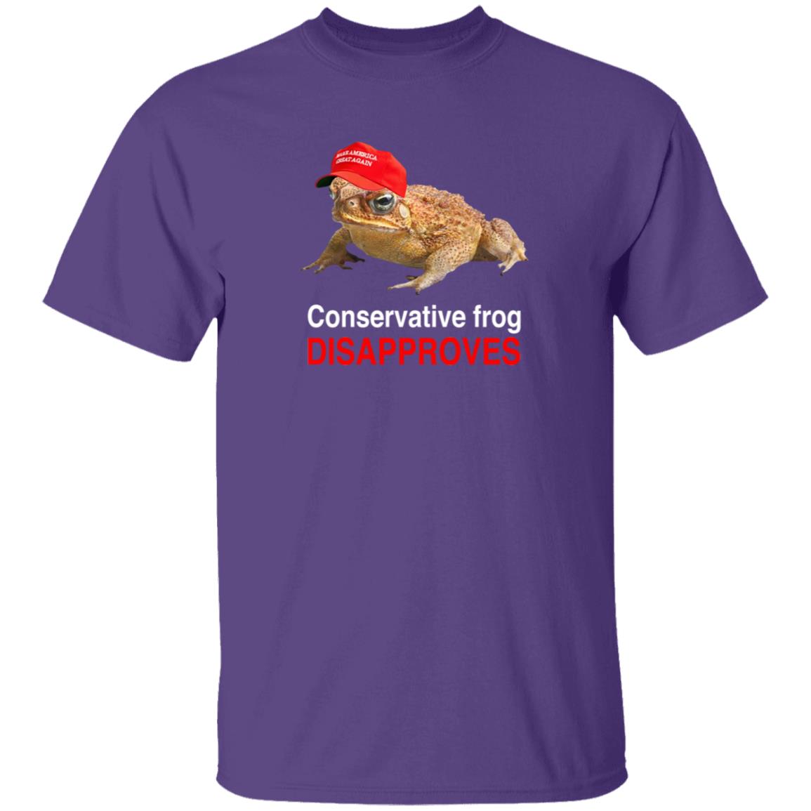 Conservative Frog Disapproves T Shirt McNasty Conservative Frog Disapproves T Shirt McNasty