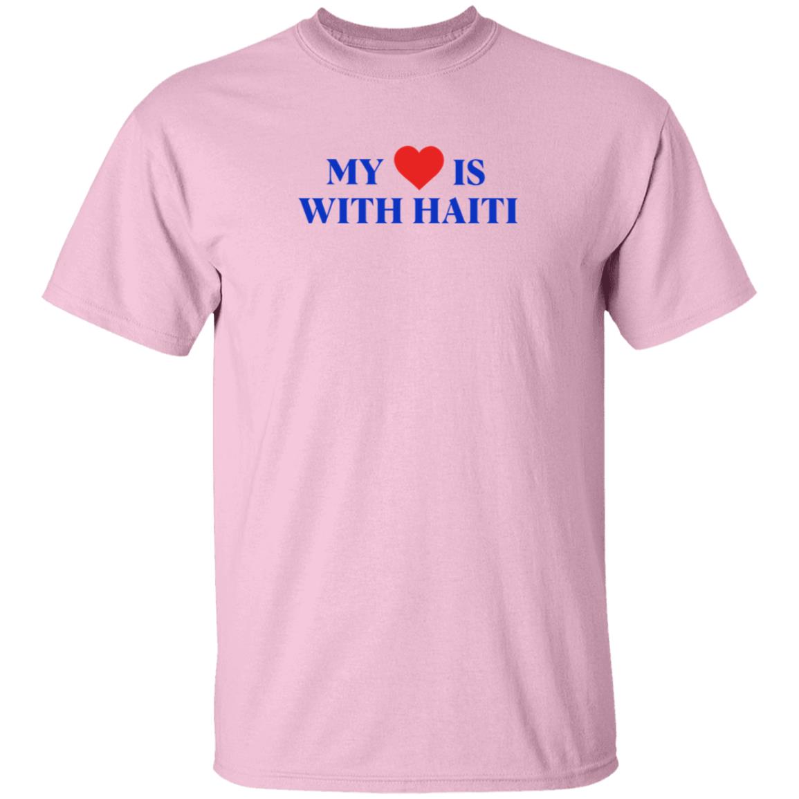 Freebandz Merch My Heart Is With Haiti T Shirt Freebandz Merch My Heart Is With Haiti T Shirt
