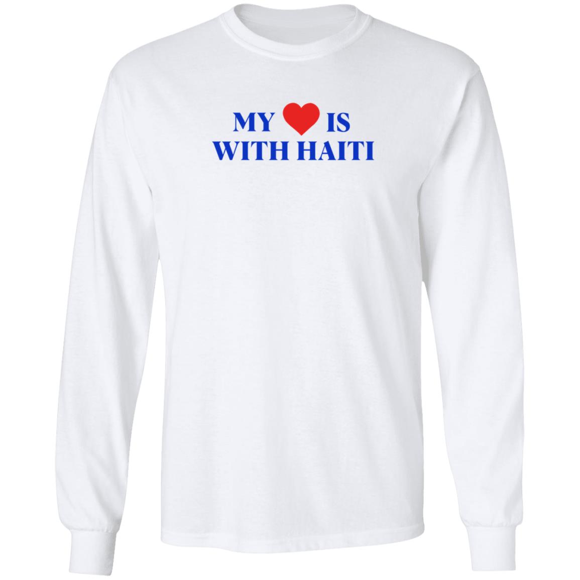 Freebandz Merch My Heart Is With Haiti T Shirt Freebandz Merch My Heart Is With Haiti T Shirt