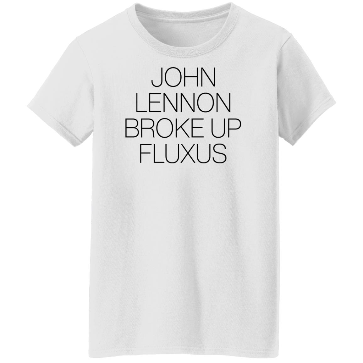 John Lennon Broke Up Fluxus T Shirt John Lennon Broke Up Fluxus T Shirt