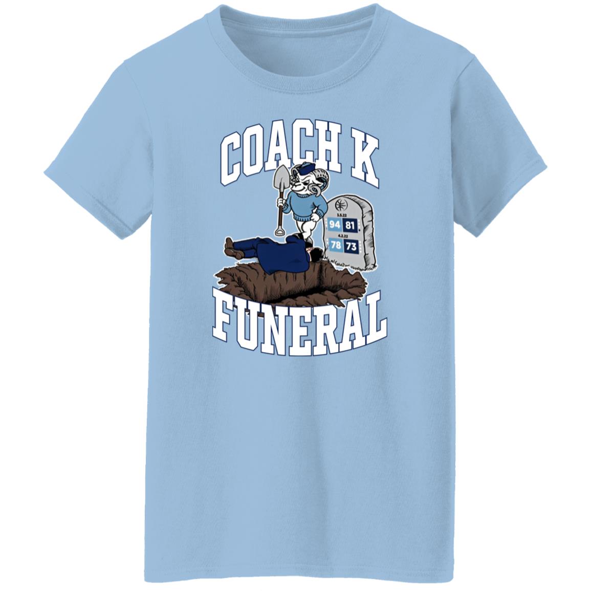 Coach K Funeral Shirt Barstool Store Dave Portnoy WBMTEE