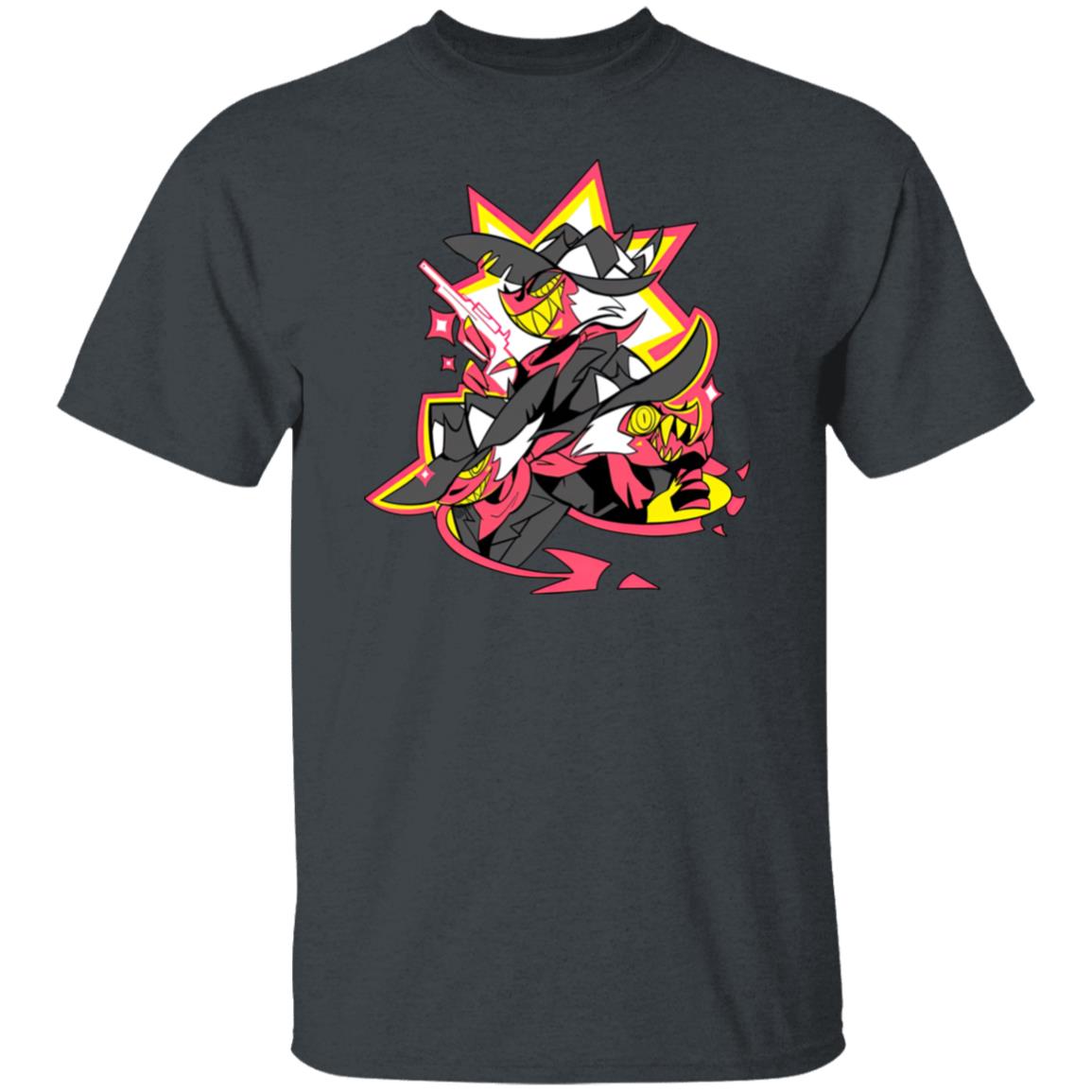 Hazbin Hotel Faces of Striker Shirt Shark Robot Hazbin Hotel Faces of Striker Shirt Shark Robot
