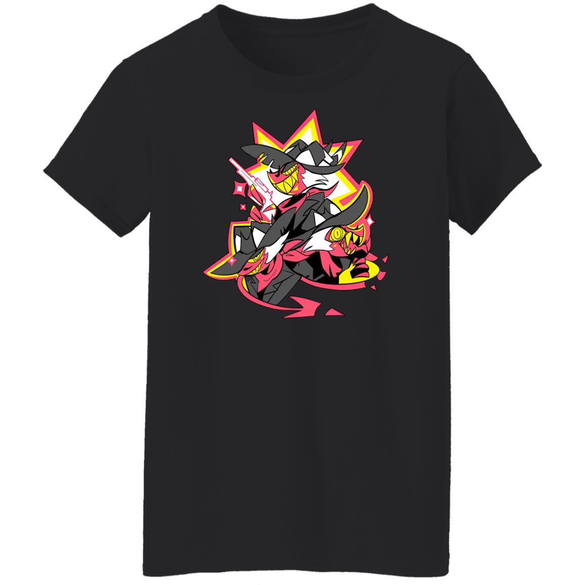 Hazbin Hotel Faces of Striker Shirt Shark Robot Hazbin Hotel Faces of Striker Shirt Shark Robot