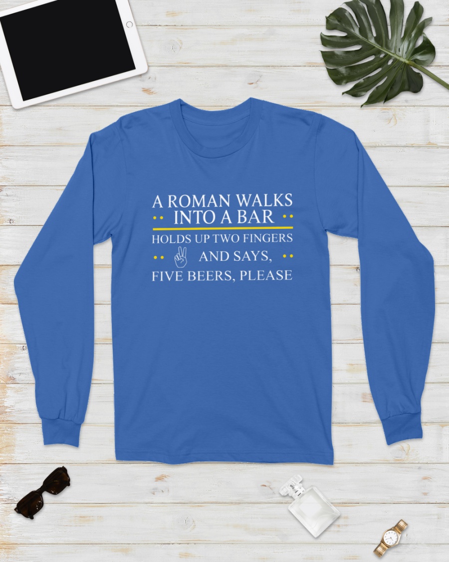 A Roman Walks Into A Bar Tee A Roman Walks Into A Bar Tee