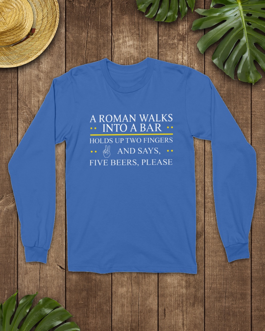 A Roman Walks Into A Bar Tee A Roman Walks Into A Bar Tee